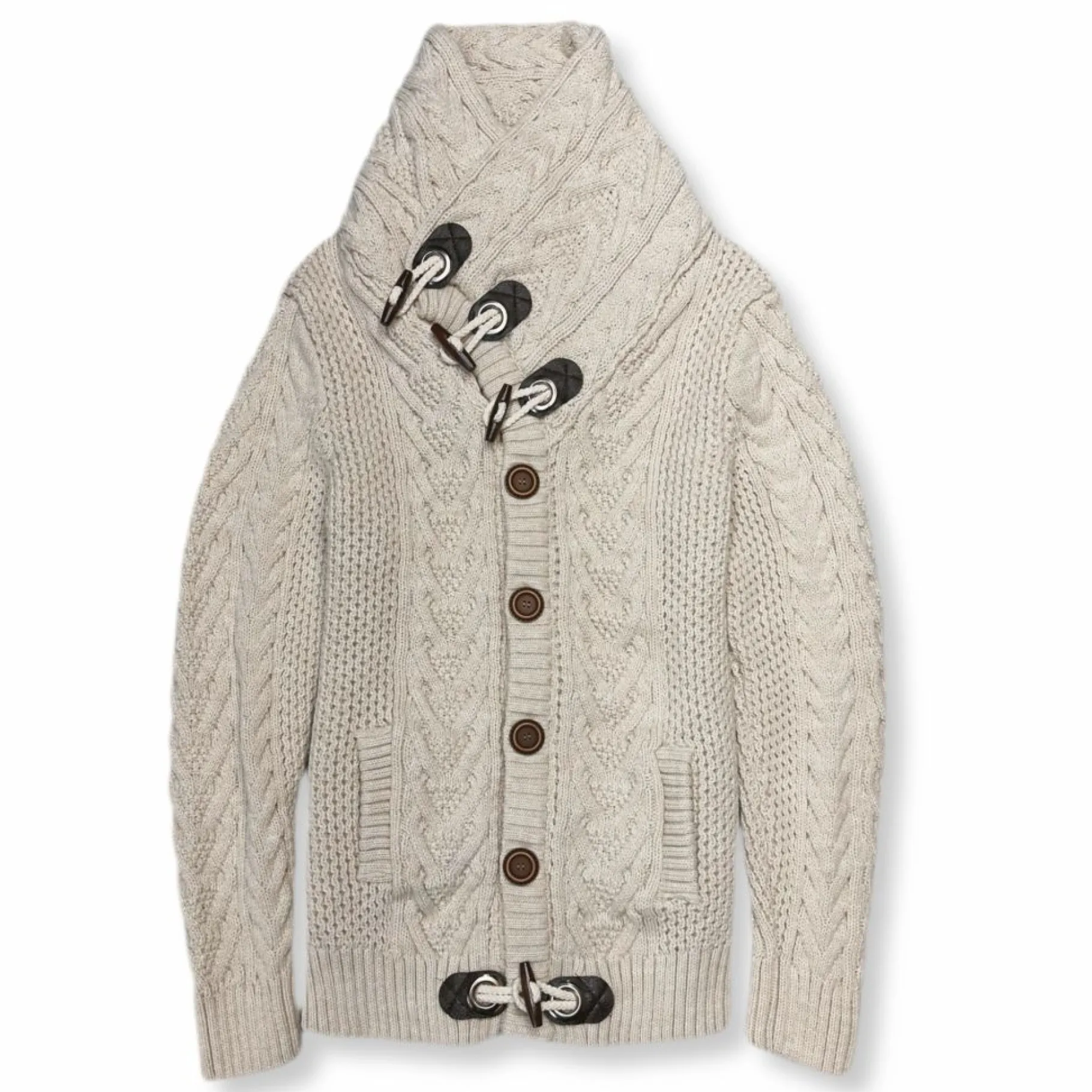 New Edition Fashion Dwight Cable Knit Button-Up Sweater> Sweaters