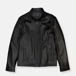 New Edition Fashion Dylan Racer Leather Jacket> Coats & Outerwear