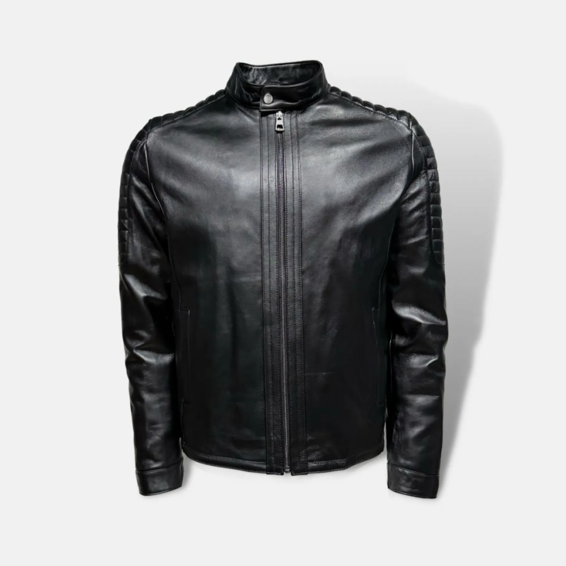 New Edition Fashion Dylan Racer Leather Jacket> Coats & Outerwear