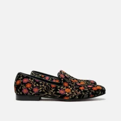 New Edition Fashion Felipe Floral Smoking Slipper> Loafers & Slip Ons