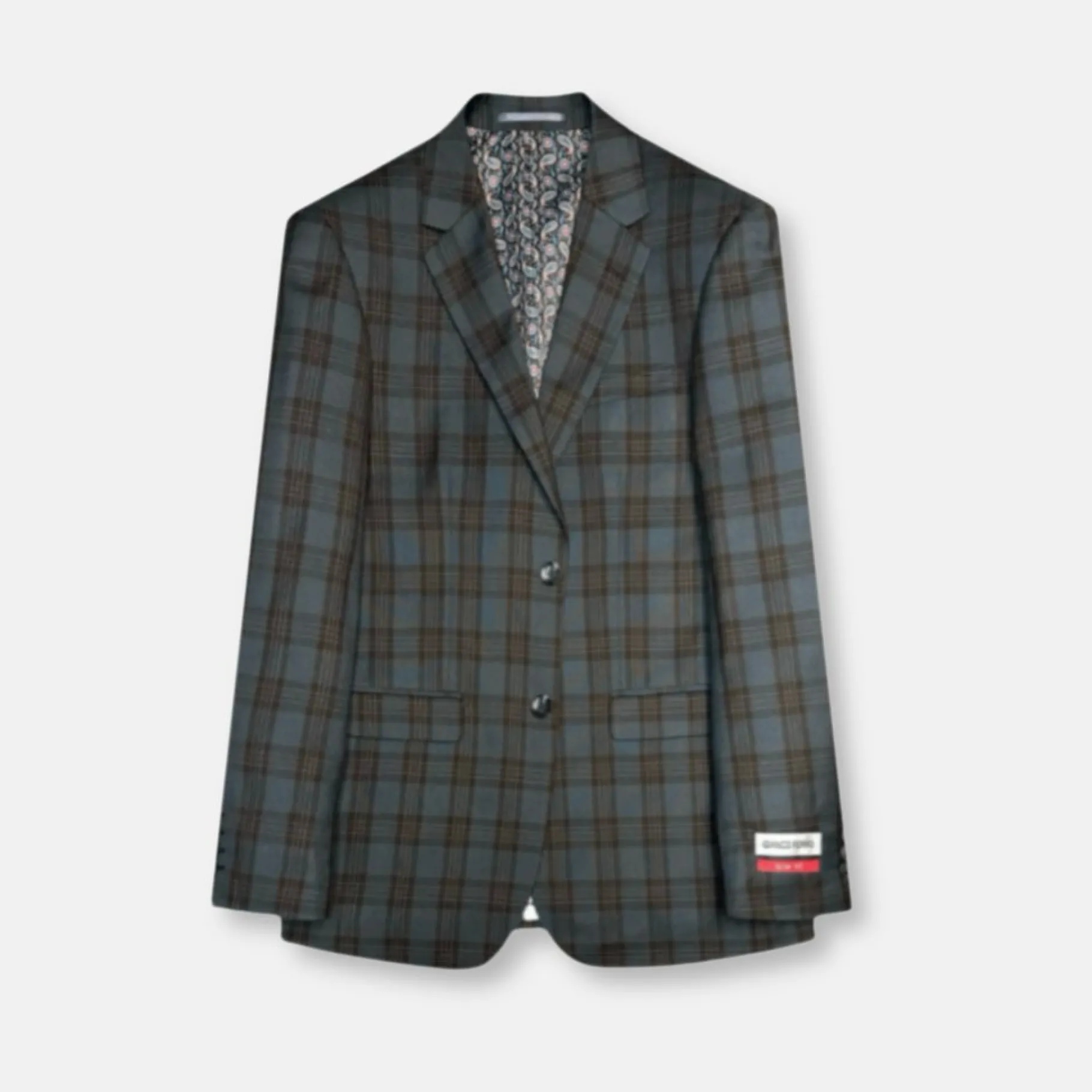 New Edition Fashion Gaffin Slim Plaid Suit> Suits