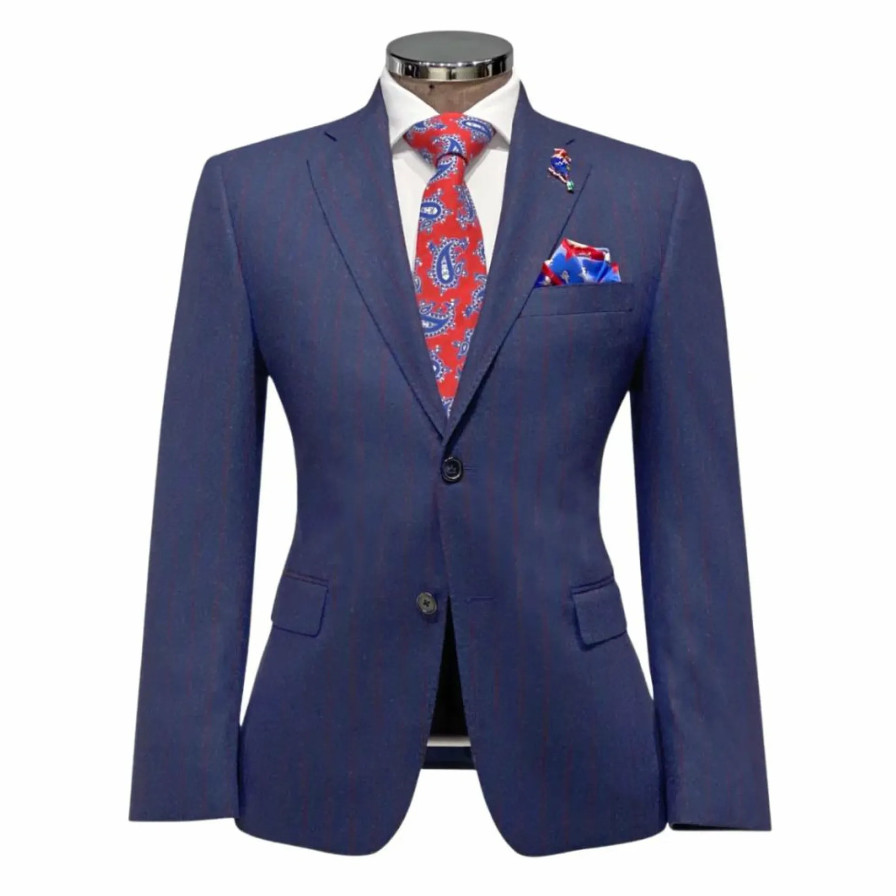 New Edition Fashion Genoa Striped Suit> Suits