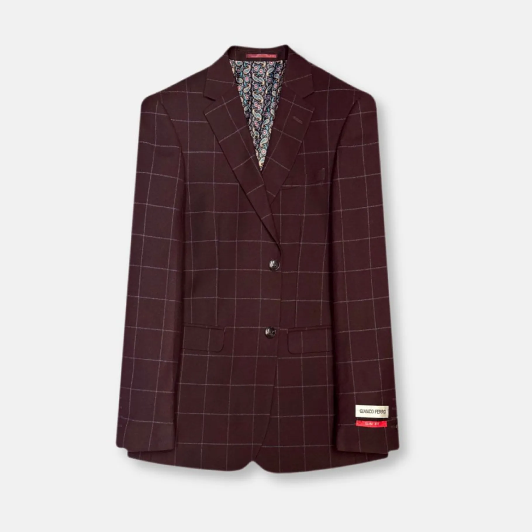 New Edition Fashion Gerard Slim Windowpane Suit> Suits