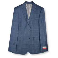 New Edition Fashion Greyson Slim Plaid Suit><noscript><img width=