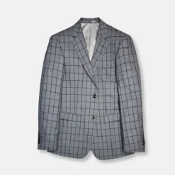 New Edition Fashion Gunner Slim Windowpane Suit> Suits