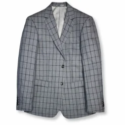 New Edition Fashion Gunner Slim Windowpane Suit><noscript><img width=