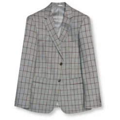 New Edition Fashion Gunner Slim Windowpane Suit><noscript><img width=