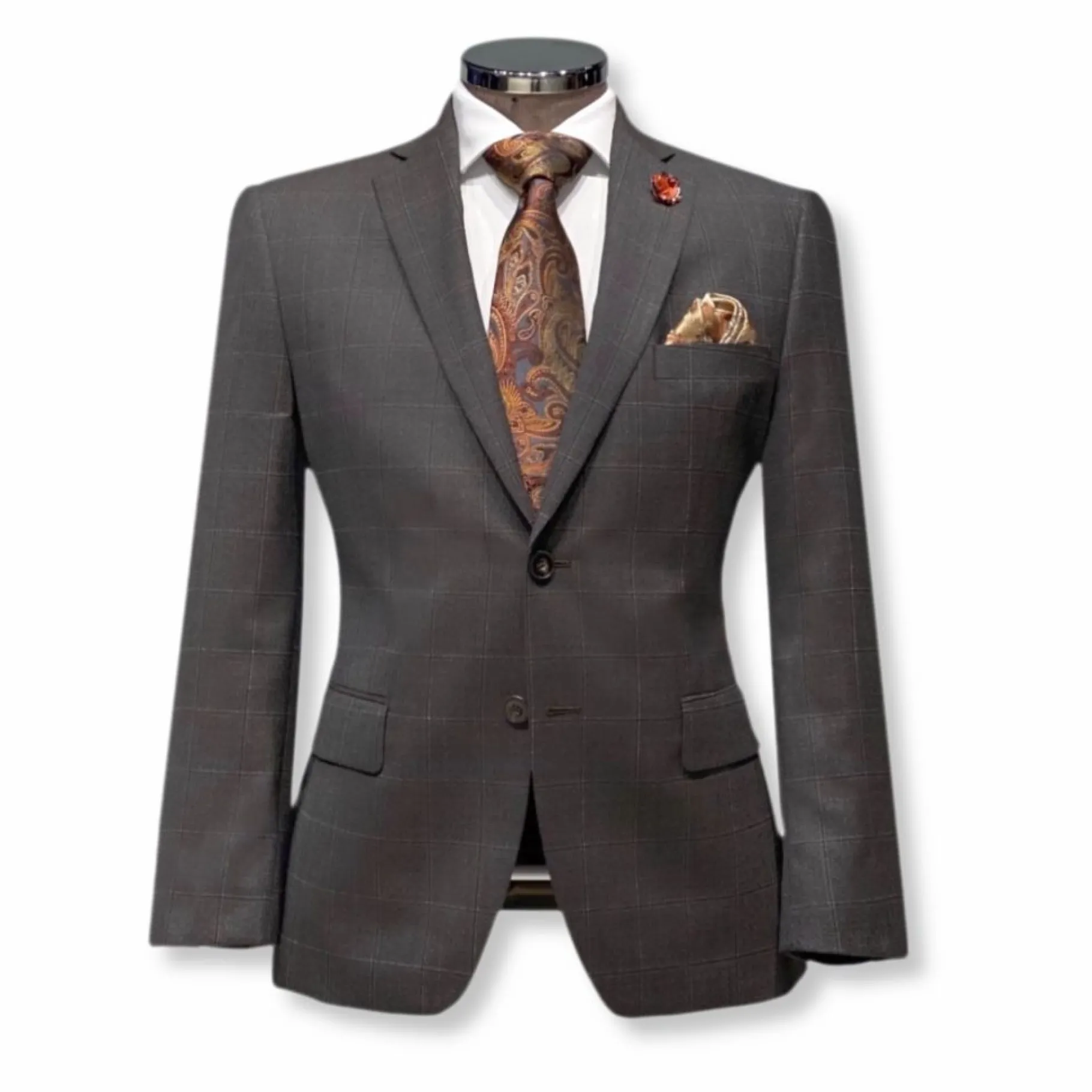 New Edition Fashion Kels Windowpane Suit> Suits