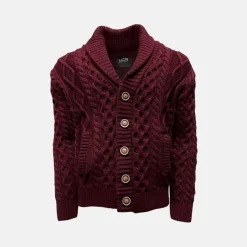 New Edition Fashion Lesner Loose Fit Knitted Shawl Cardigan><noscript><img width=