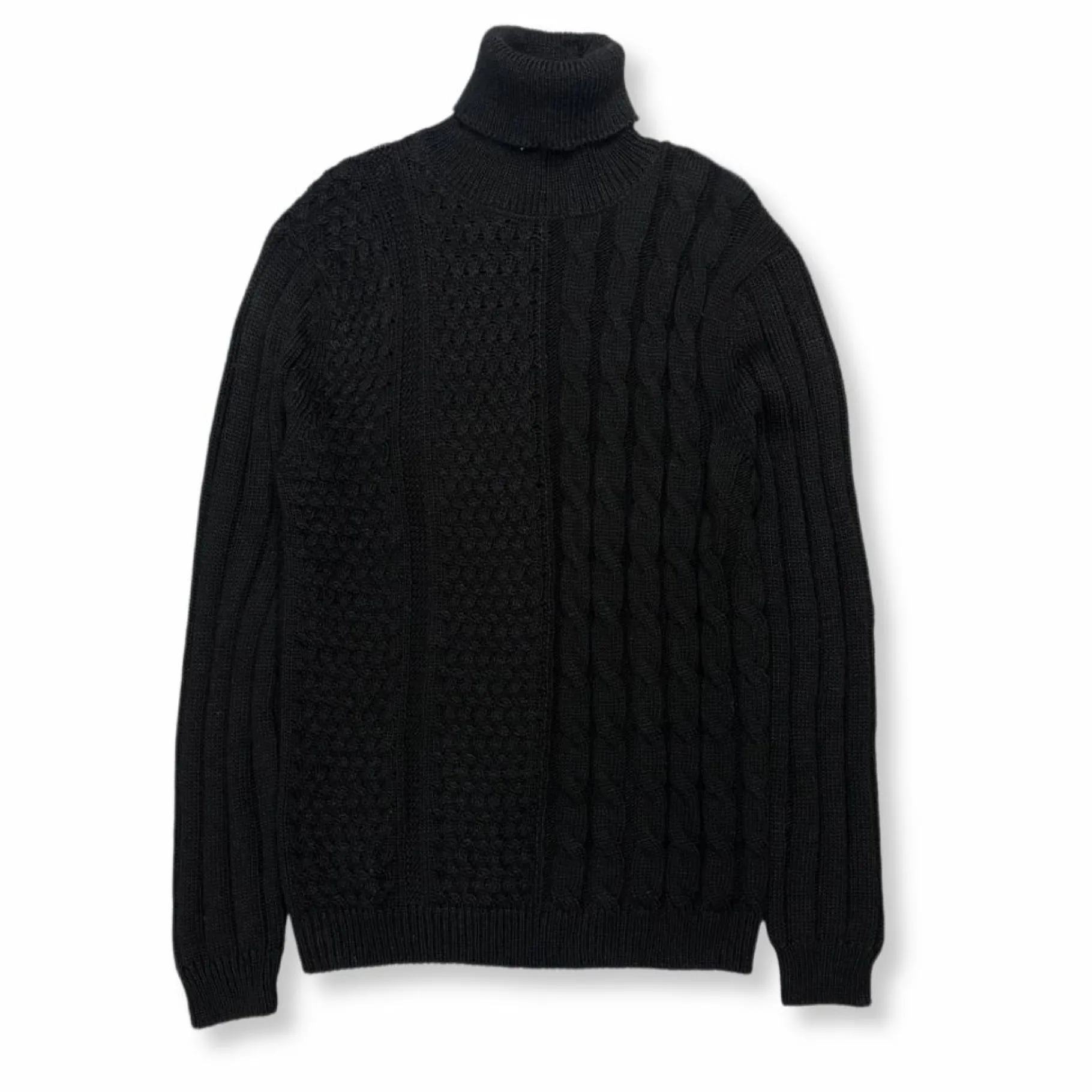 New Edition Fashion Maglia Cable Knit Turtleneck Sweater> Sweaters