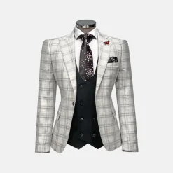 New Edition Fashion Max Plaid Suit><noscript><img width=