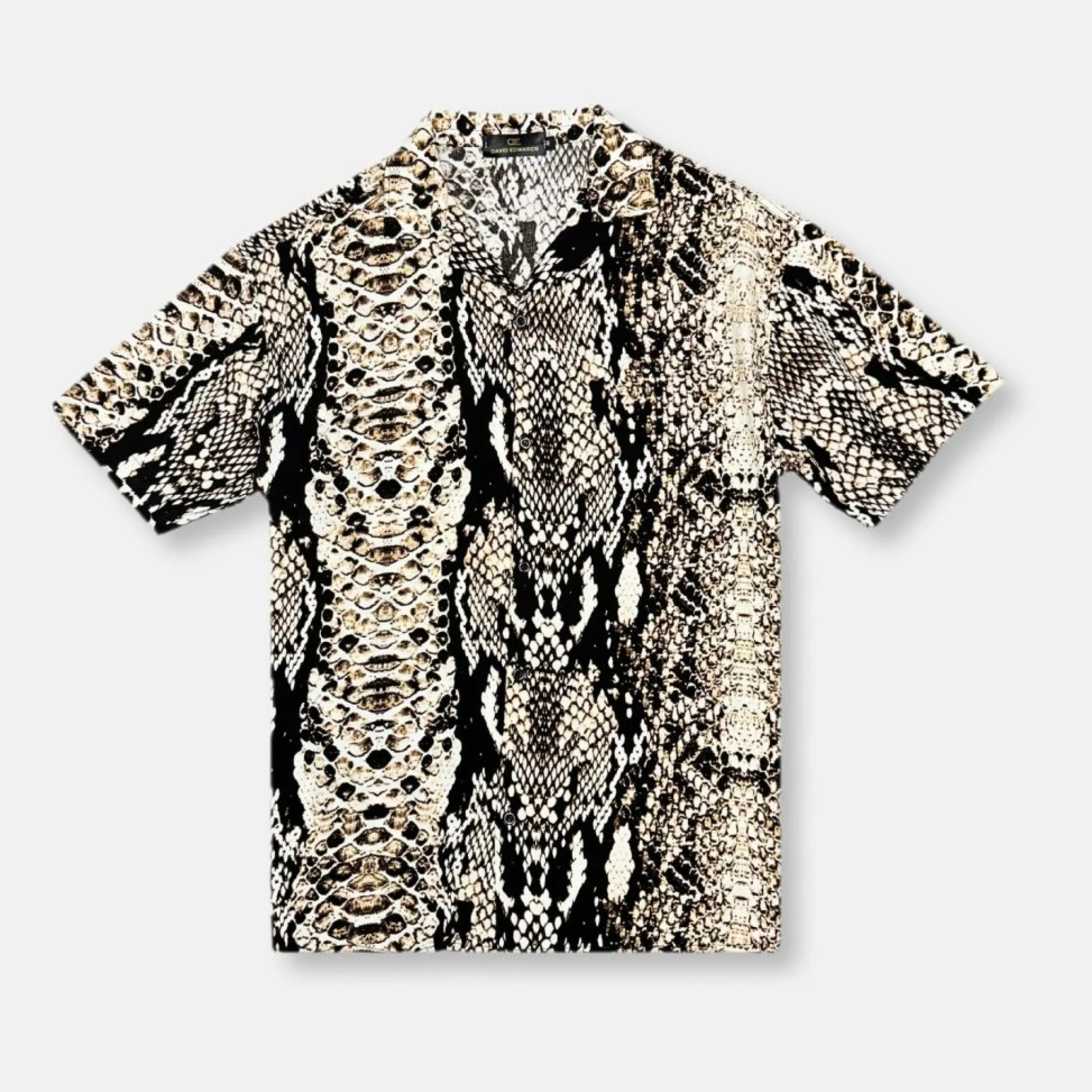 New Edition Fashion Python Tropical Resort Revere Collar Shirt> Button Downs