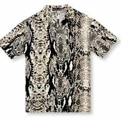 New Edition Fashion Python Tropical Resort Revere Collar Shirt> Button Downs