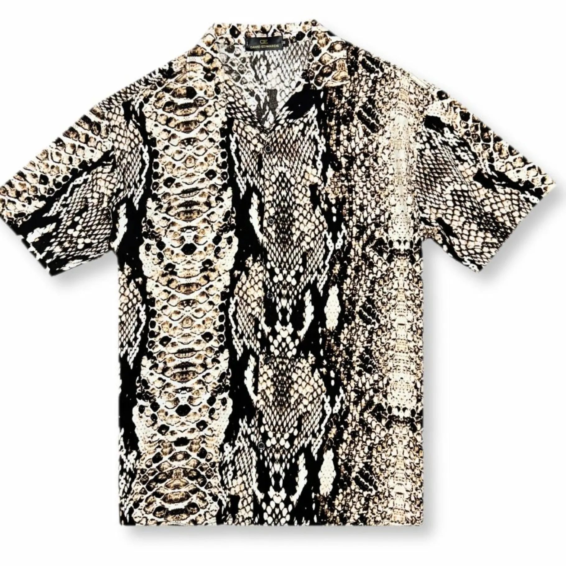 New Edition Fashion Python Tropical Resort Revere Collar Shirt> Button Downs