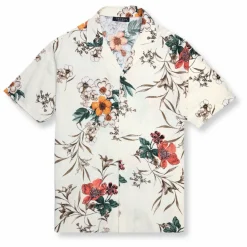 New Edition Fashion Tandon Tropical Resort Revere Collar Shirt> Button Downs
