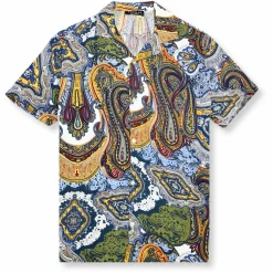 New Edition Fashion Terrano Tropical Revere Collar Shirt> Button Downs