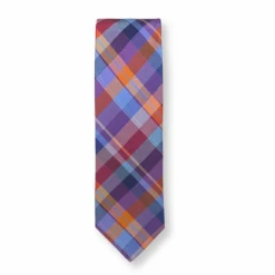New Edition Fashion Tullis Slim Plaid Necktie> Ties