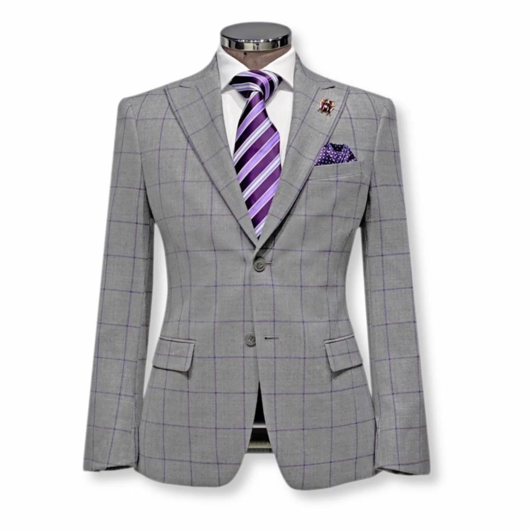 New Edition Fashion Vada Windowpane Suit> Suits
