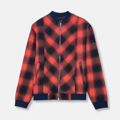 New Edition Fashion Vannes Plaid Baseball Jacket> Coats & Outerwear