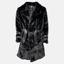 New Edition Fashion Wolf Fur Double Breast Overcoat><noscript><img width=